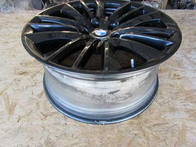 BMW 19 x 8.5 Inch ET:33 Black Wheel Rim W Spoke 332 36116791383 F10 F12 5, 6 Series6
